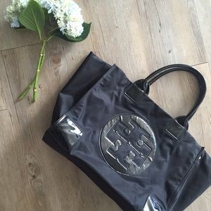 Authentic Tory Burch Black Ella Tote